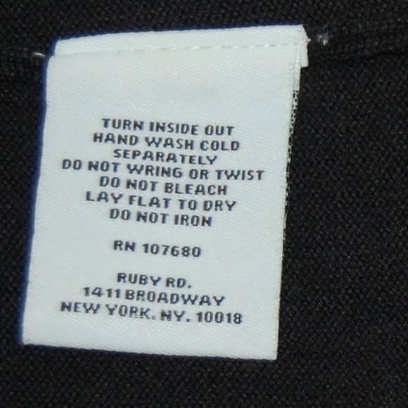 RUBY RD. Women's Soft Sweater With Beaded Decor on Collar and Front   Size 2XL - Picture 11 of 12